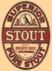 STOUT SUPERIOR PURE STOUT BREWED BY BREHENY BROS. BREWERIES SALE - TOOWOOMBA - WARRENHEIP - BENDIGO