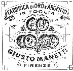 FABBRICA DI ORO E ARGENTO IN FOGLIA ESPOSIZIONE ITALIANA 1861 MILANO 1881 1884 TORINO GIUSTO MANETTI FIRENZE