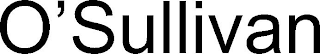 O'SULLIVAN