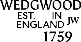 WEDGWOOD EST. IN ENGLAND JW 1759