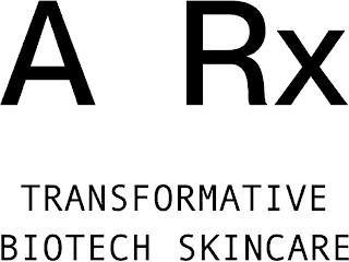 A RX TRANSFORMATIVE BIOTECH SKINCARE