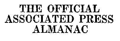 THE OFFICIAL ASSOCIATED PRESS ALMANAC