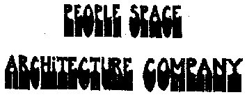 PEOPLE SPACE ARCHITECTURE COMPANY