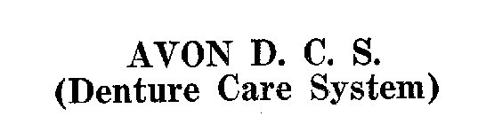 AVON D.C.S. (DENTURE CARE SYSTEM)