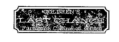 GOLDEEN'S LAST CHANCE FURNITURE CLEARANCE OUTLET