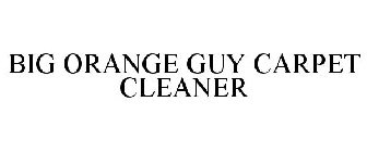 BIG ORANGE GUY CARPET CLEANER