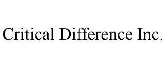 CRITICAL DIFFERENCE INC.