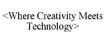 <WHERE CREATIVITY MEETS TECHNOLOGY>