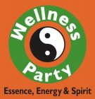 WELLNESS PARTY ESSENCE, ENERGY & SPIRIT