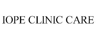 IOPE CLINIC CARE