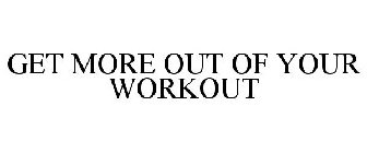 GET MORE OUT OF YOUR WORKOUT