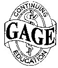 GAGE CONTINUING EDUCATION
