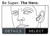 BE SUPER. THE HERO. DETAILS SELECT