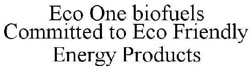 ECO ONE BIOFUELS