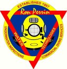 RON PERRIN WATER TECHNOLOGIES ESTABLISHED 1997 UNDERWATER INSPECTIONS COMMERCIAL DIVING SERVICES