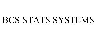 BCS STATS SYSTEMS