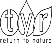 TYR RETURN TO NATURE
