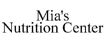 MIA'S NUTRITION CENTER