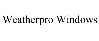 WEATHERPRO WINDOWS