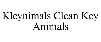 KLEYNIMALS CLEAN KEY ANIMALS