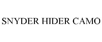 SNYDER HIDER CAMO