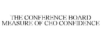 THE CONFERENCE BOARD MEASURE OF CEO CONFIDENCE