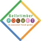 BELLYTIMBER P D G V F T A SEASONAL FOOD GAME