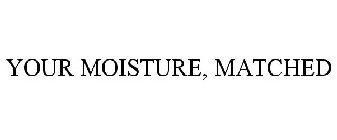YOUR MOISTURE, MATCHED