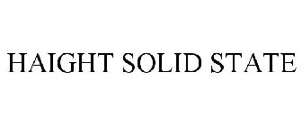 HAIGHT SOLID STATE