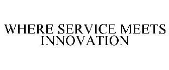 WHERE SERVICE MEETS INNOVATION