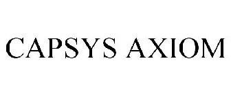 CAPSYS AXIOM