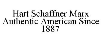 HART SCHAFFNER MARX AUTHENTIC AMERICAN SINCE 1887