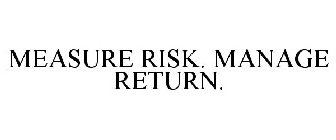 MEASURE RISK. MANAGE RETURN.