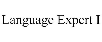 LANGUAGE EXPERT I