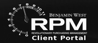 BENJAMIN WEST RPM REVOLUTIONARY PURCHASING MANAGEMENT AND CLIENT PORTAL