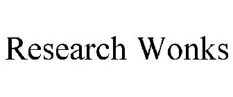 RESEARCH WONKS