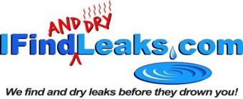I FIND AND DRY LEAKS.COM WE FIND AND DRY LEAKS BEFORE THEY DROWN YOU!