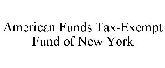 AMERICAN FUNDS TAX-EXEMPT FUND OF NEW YORK