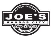 WORLD FAMOUS JOE'S KANSAS CITY BAR-B-QUE EST. 1996