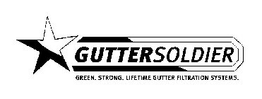 GUTTER SOLDIER GREEN. STRONG. LIFETIME GUTTER FILTRATION SYSTEMS.