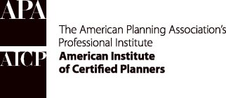 APA AICP THE AMERICAN PLANNING ASSOCIATION'S PROFESSIONAL INSTITUTE AMERICAN INSTITUTE OF CERTIFIED PLANNERS