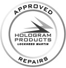 APPROVED REPAIRS HOLOGRAM PRODUCTS LOCKHEED MARTIN