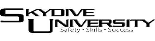 SKYDIVE UNIVERSITY SAFETY · SKILLS · SUCCESS