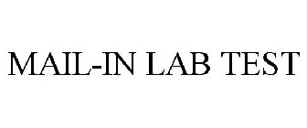 MAIL-IN LAB TEST