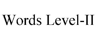 WORDS LEVEL-II