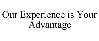 OUR EXPERIENCE IS YOUR ADVANTAGE