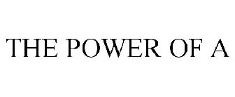 THE POWER OF A