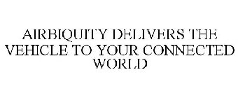AIRBIQUITY DELIVERS THE VEHICLE TO YOUR CONNECTED WORLD