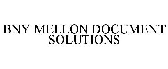 BNY MELLON DOCUMENT SOLUTIONS