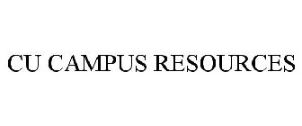 CU CAMPUS RESOURCES